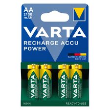 Acumulatori VARTA 1.2V AA LR6 Ni-MH, 4 buc/blister, 2100mAh preincarcati - Papet