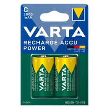 Acumulatori VARTA 1.2V C R14 Ni-MH, 2 buc/blister, 3000mAh, preincarcati - Papet