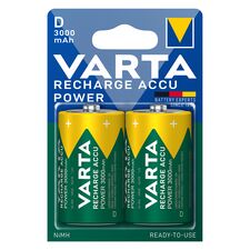 Acumulatori VARTA 1.2V D LR20 Ni-MH, 2 buc/blister, 3000mAh, preincarcati - Papet