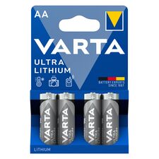 Baterie litiu AA LR6 1.5V, 14.5 x 50.5 mm, VARTA, 4 buc/set - Papet