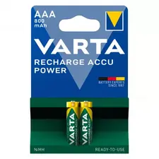 Acumulatori VARTA 1.2V AAA LR3 Ni-MH, 2 buc/blister, 800mAh, preincarcati - Papet