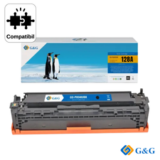 Cartus toner compatibil G&G Black CE320A 128A, pentru HP LaserJet CM1415, 2.000 pagini - Papet