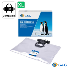 Cartus inkjet compatibil G&G Black XXL C13T966140, pentru Epson WorkForce Pro WF-M5799DWF, 40.000 pagini - Papet