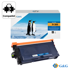 Cartus toner compatibil G&G Black TN3600, pentru Brother HL-L6210DW, 3.000 pagini - Papet