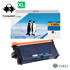 Cartus toner compatibil G&G Black TN3600XL, pentru Brother HL-L6210DW, 6.000 pagini - Papet