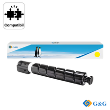 Cartus toner compatibil G&G Yellow C-EXV47Y, pentru Canon IR Advance C250i/C350i/C351iF, 21.500 pagini - Papet