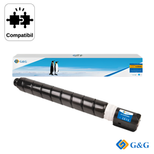 Cartus toner remanufacturat G&G Cyan C-EXV49C, pentru Canon IR Advance C3320/C3525/C3730, 19.000 pagini - Papet