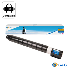 Cartus toner remanufacturat G&G Magenta C-EXV49M, pentru Canon IR Advance C3320/C3525/C3730, 19.000 pagini - Papet