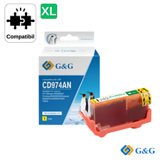 Cartus inkjet compatibil G&G Yellow 920XL CD974AE pentru HP OfficeJet 6500, 700 pagini - Papet
