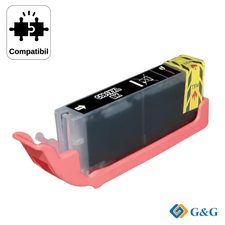 Cartus toner compatibil G&G Black CLI-581XXLBK, pentru Canon Pixma TS6150, 800 pagini - Papet