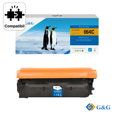 Cartus toner remanufacturat G&G Cyan CRG-064C, pentru Canon I-Sensys LBP722Cdw, 5.000 pagini - Papet