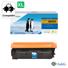Cartus toner remanufacturat G&G Yellow CRG-064HY, pentru Canon I-Sensys LBP722Cdw, 10.500 pagini - Papet