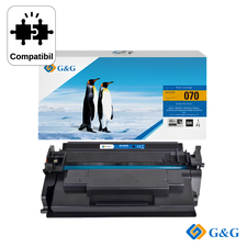 Cartus toner compatibil G&G Black CRG‑070, pentru Canon i‑Sensys LBP243Dw, 3.000 pagini - Papet