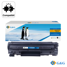 Cartus toner compatibil G&G Black CRG-728 CE278A, pentru Canon I-Sensys MF-4410, 2.100 pagini - Papet
