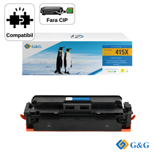 Cartus toner compatibil G&G Yellow CRG‑T09Y, fara cip, pentru Canon I‑Sensys X C1127, 5.900 pagini - Papet