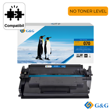 Cartus toner compatibil G&G Black CRG‑070, cu cip, NO TONER LEVEL, pentru Canon i‑Sensys LBP243Dw, 3.000 pagini - Papet