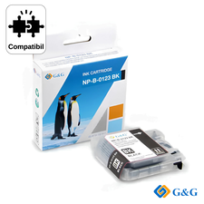 Cartus inkjet compatibil G&G Black LC123BK, pentru Brother MFC‑J4510Dw, 900 pagini - Papet