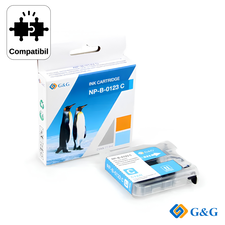Cartus inkjet compatibil G&G Cyan LC123C, pentru Brother MFC‑J4510Dw, 900 pagini - Papet