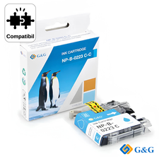 Cartus inkjet compatibil G&G Cyan LC223C, pentru Brother MFC‑J4420Dw, 550 pagini - Papet
