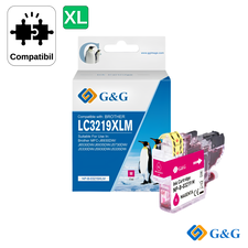 Cartus inkjet compatibil G&G Magenta LC3219XLM, pentru Brother MFC‑J6930Dw, 1.500 pagini - Papet