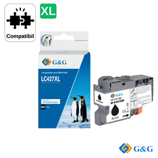 Cartus inkjet compatibil G&G Black LC427XLBK, pentru Brother MFC‑J5955Dw, 6.000 pagini - Papet