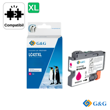 Cartus inkjet compatibil G&G Magenta LC427XLM, pentru Brother MFC‑J5955Dw, 5.000 pagini - Papet