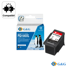 Cartus inkjet remanufacturat G&G Black PG-540XL, pentru Canon Pixma MG2150, 20 ml - Papet
