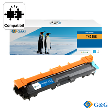 Cartus toner compatibil G&G Cyan TN245C (NT-PB225C), pentru Brother HL-3140CW, 2.000 pagini - Papet