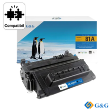 Cartus toner compatibil G&G Black CF281A 81A, pentru HP LaserJet MFP M630DN, 10.500 pagini - Papet