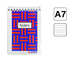 Bloc Notes cu spirala A7, 50 file, dictando, ARHI DESIGN - Papet