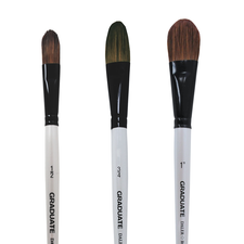 Pensula ovala cu par ponei, Oval wash, diverse marimi, Graduate DALER ROWNEY, Alege varianta: 1/2" - Papet