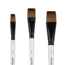 Pensula lata par sintetic, diverse marimi, Graduate DALER ROWNEY, Alege varianta: 1/2" - Papet