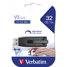 Stick USB 32 GB VERBATIM V3 Drive, 3.2 Gen 1 High Speed Transfer - Papet