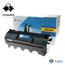 Cartus toner compatibil G&G Black 622 62D2000, pentru Lexmark MX710DE, 6.000 pagini - Papet