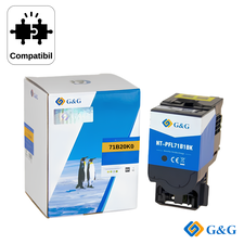 Cartus toner compatibil G&G Black 71B20K0, pentru Lexmark CS317DN, 3.000 pagini - Papet
