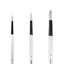 Pensula rotunda par de porc, diverse marimi, Graduate DALER ROWNEY, Alege varianta: 2 - Papet