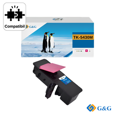 Cartus toner compatibil G&G Magenta TK-5430M, pentru Kyocera ECOSYS PA2100cx, 1.250 pagini - Papet