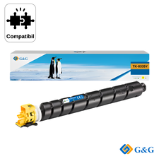 Cartus toner compatibil G&G Yellow TK-8335Y, pentru Kyocera TASKalfa 3252CI, 15.000 pagini - Papet