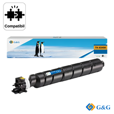 Cartus toner compatibil G&G Black TK-8345BK, pentru Kyocera Taskalfa 2552CI, 20.000 pagini - Papet