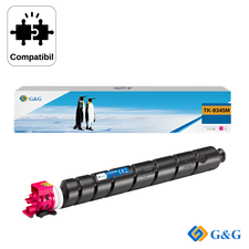 Cartus toner compatibil G&G Magenta TK-8345M, pentru Kyocera Taskalfa 2552CI, 12.000 pagini - Papet