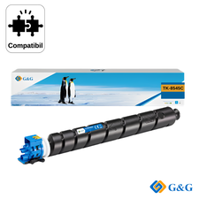 Cartus toner compatibil G&G Cyan TK-8545C, pentru Kyocera Taskalfa 4054CI, 20.000 pagini - Papet