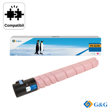 Cartus toner remanufacturat G&G Magenta TN-321M, pentru Konica Minolta Bizhub C224E, 25.000 pagini - Papet