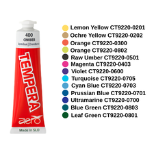 Culori tempera, tub 42 ml, AERO, ALEGE CULOAREA: Raw Umber - Papet