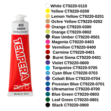 Culori tempera, tub 42 ml, AERO, ALEGE CULOAREA: Raw Umber - Papet