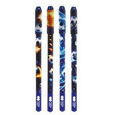 Roller cu rescriere, 0.5 mm, HAPPY COLOR Cosmo Ball, scriere albastra - Papet