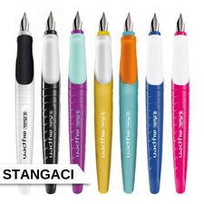 Stilou HERLITZ My.Pen pentru Stangaci, ALEGE CULOAREA: Negru/Alb - Papet