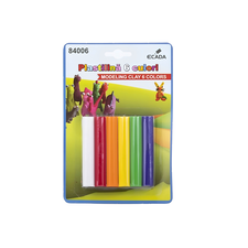 Plastilina ECADA, 6 culori/set, 90 g - Papet