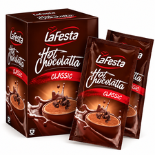 Ciocolata calda LA FESTA Classic 25g, 10 buc/cutie - Papet