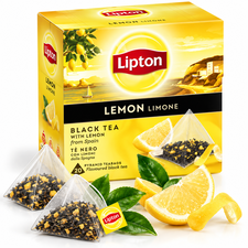 Ceai negru cu lamaie LIPTON 1.7g, 20 piramide/cutie - Papet