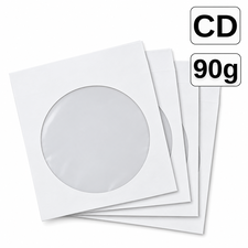 Plic CD alb cu fereastra - Papet